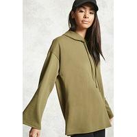 Boxy-Sleeve French Terry Hoodie