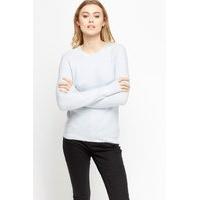 bobble knit zipped back jumper