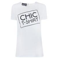 boutique moschino chic logo t shirt