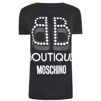 BOUTIQUE MOSCHINO Pearl Logo T Shirt