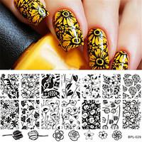 born pretty nail art stamp stamping template image plate stencil nails ...