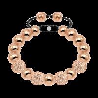 bonbon stainless steel gold crystal bracelet