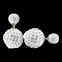 bonbon titanium white crystal earrings