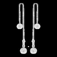 BonBon White Crystal Drop Earrings