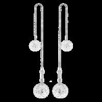 BonBon White Crystal Drop Earrings