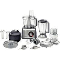 bosch mcm68861gb food processor in brushed steel cool grey 1250w