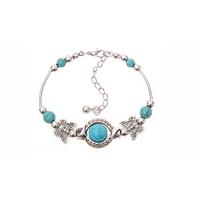 Boho-Style Turquoise Bracelet