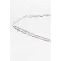 Box Chain Anklet, SILVER