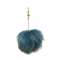 Bowtique London Fur KeyRing/ Bag Charm in Teal