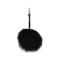 Bowtique London Fur KeyRing/Bag Charm in Black