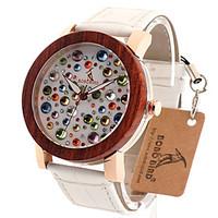 BOBO BIRD Women\'s Fashion Watch Wristwatch Unique Creative Cool Casual Genuine Leather Band Vintage Luxury Watches Wood Watch