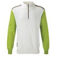 Bowland Golf Top - White/Green