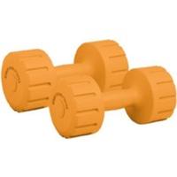 body sculpture vinyl dumbbells 2 x 4kg yellow