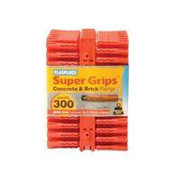 BPS 530 Solid Wall Super Grips Fixings Brown (10)