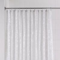 B&Q White Hampton Shower Curtain (L)1.8 M