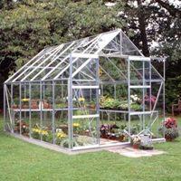 bq metal 8x12 toughened safety glass greenhouse