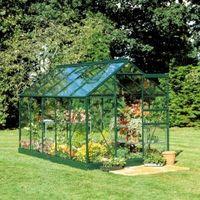 bq metal 6x4 toughened safety glass greenhouse