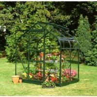 B&Q Metal 6X4 Horticultural Glass Greenhouse