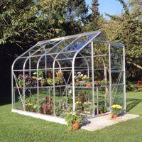 B&Q Metal 6X8 Toughened Safety Glass Greenhouse