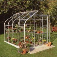 B&Q Metal 6X8 Horticultural Glass Greenhouse
