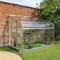 B&Q Metal 10X6 Toughened Safety Glass Lean-To Greenhouse