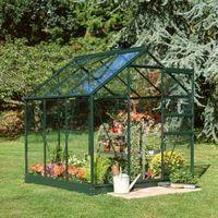 B&Q Metal 6X6 Horticultural Glass Greenhouse