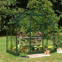 B&Q Metal 6X4 Horticultural Glass Greenhouse