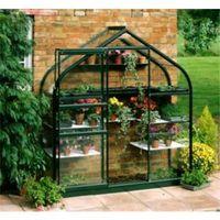 B&Q Metal 6X2 Toughened Safety Glass Wall Garden Greenhouse