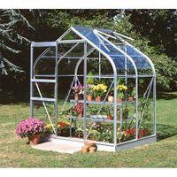 B&Q Metal 6X4 Toughened Safety Glass Greenhouse