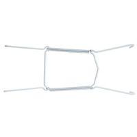 B&Q White Carbon Steel Plate Hanger (L)215mm (Dia)225-355mm