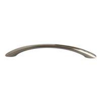 B&Q Satin Nickel Curved Cabinet Handle