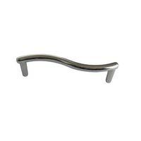 B&Q Chrome-Plated Wave Interior Door Pull Cabinet Handle