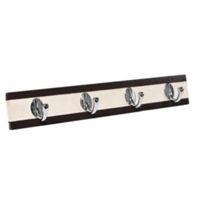 B&Q Chrome Effect MDF & Zinc Alloy Hook Rail