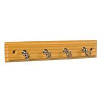 B&Q Ash & Satin Nickel Effect Hook Rail