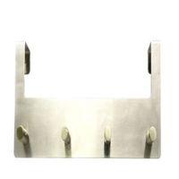 B&Q Silver Satin Nickel Effect Hook Rail (H)120mm (W)39mm (L)321mm