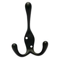 B&Q Black Zinc Alloy Hat & Coat Hook