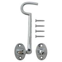 B&Q Chrome Effect Cabin Hook