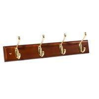 B&Q Bronze & Mahogany Hook Rail (H)15mm (W)70mm (L)458mm