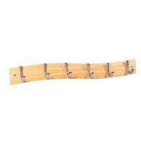 B&Q Pine & Zinc Alloy Hook Rail