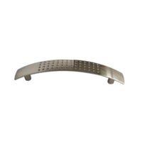 B&Q Satin Nickel Curved Interior Door Pull Cabinet Handle