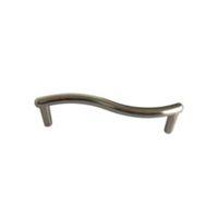 bq satin nickel wave interior door pull cabinet handle