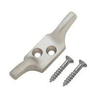 B&Q Satin Nickel Brass Cleat Hook