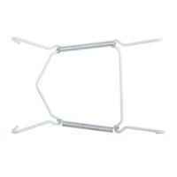 B&Q White Carbon Steel Plate Hanger (L)115mm (Dia)125-170mm