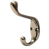 B&Q Black Zinc Alloy Hat & Coat Hook