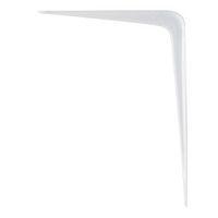 bq semi gloss white gloss steel shelf bracket d150mm