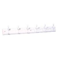 B&Q White Hook Rail (H)15mm (W)70mm (L)685mm