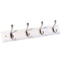 bq white silver pine zinc alloy hook rail