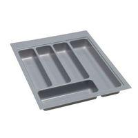 B&Q Grey Stainless Steel Effect Plastic Kitchen Utensil Tray