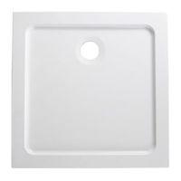 bq low profile square shower tray l760mm w760mm d40mm