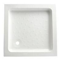 bq high wall square shower tray l760mm w760mm d95mm